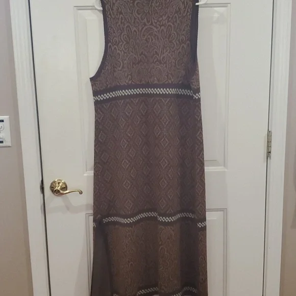 County Clothing Vintage Long Brown Vest Size Large - Picture 8 of 10